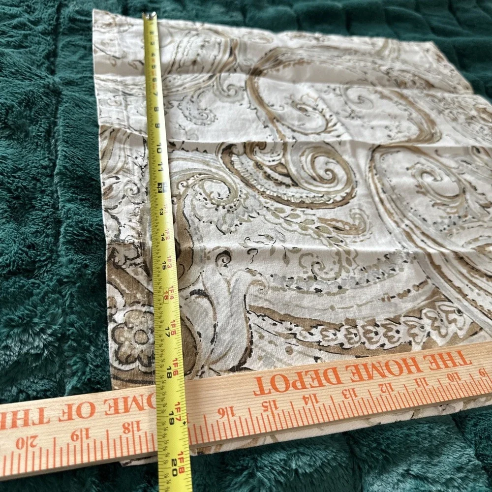 Pottery Barn Set Of Four Jolie 2014 Paisley Floral Napkins One Size Cotton‎ Y2K